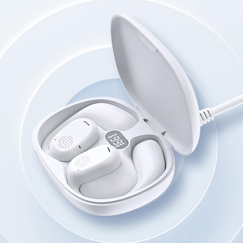 Auriculares Bluetooth de conducción ósea con gancho ergonómico