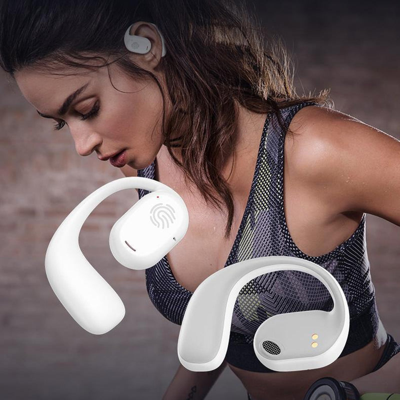 Auriculares Bluetooth de conducción ósea con gancho ergonómico