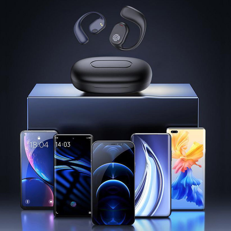 Auriculares Bluetooth de conducción ósea con gancho ergonómico