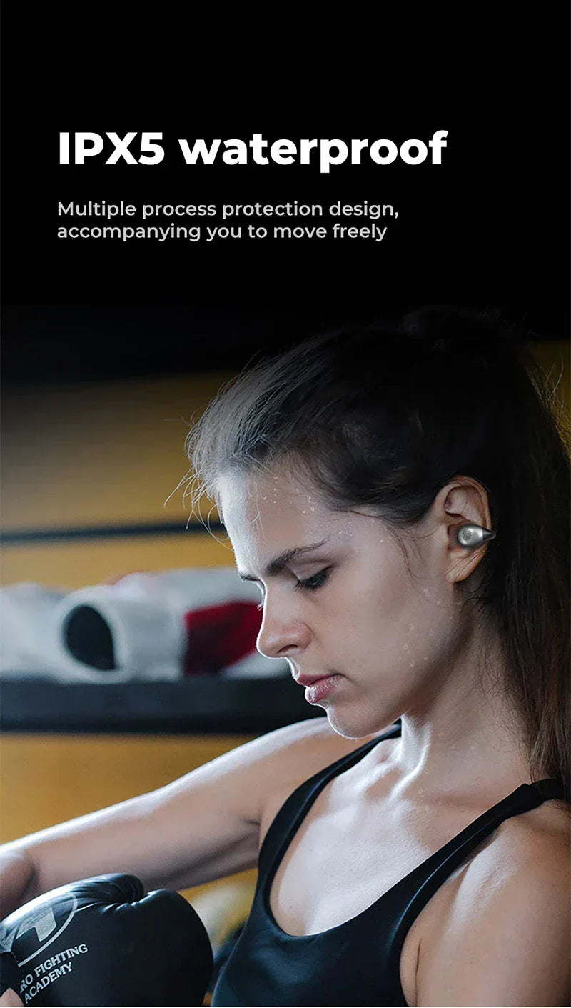 Auriculares deportivos inalámbricos de conducción ósea ultraligeros con Bluetooth