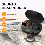 Auriculares inalámbricos deportivos SP16 con gancho de oreja, resistentes al agua y sonido HiFi estéreo