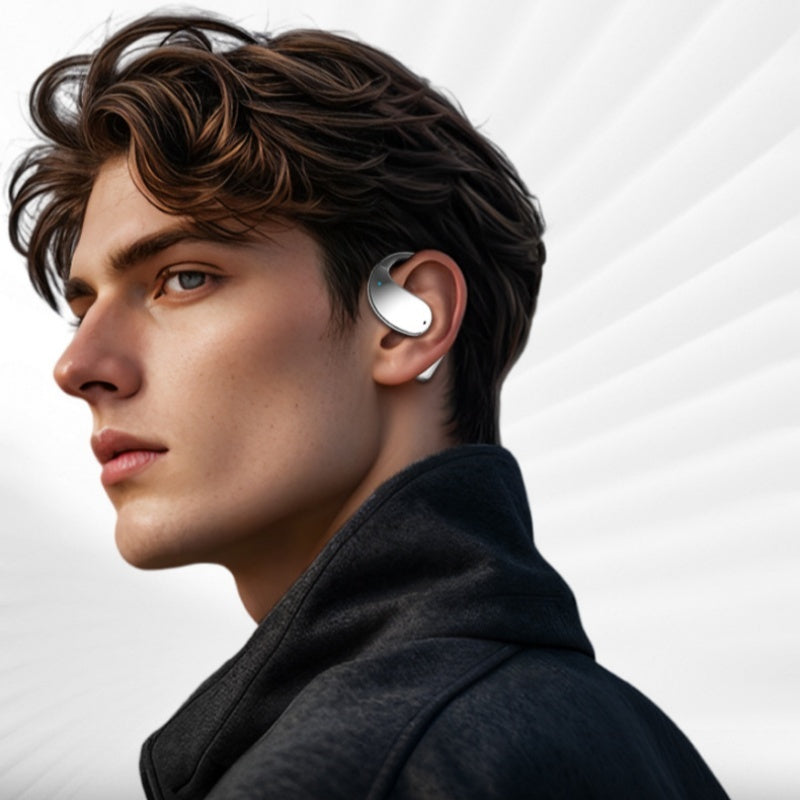 Auriculares inalámbricos de oído abierto con pantalla LED