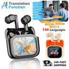 Auriculares de traducción en tiempo real con pantalla táctil y cancelación de ruido
