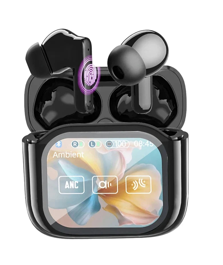 Auriculares de traducción en tiempo real con pantalla táctil y cancelación de ruido