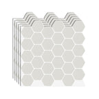 Azulejos adhesivos hexagonales de vinilo resistentes a grasa para cocina