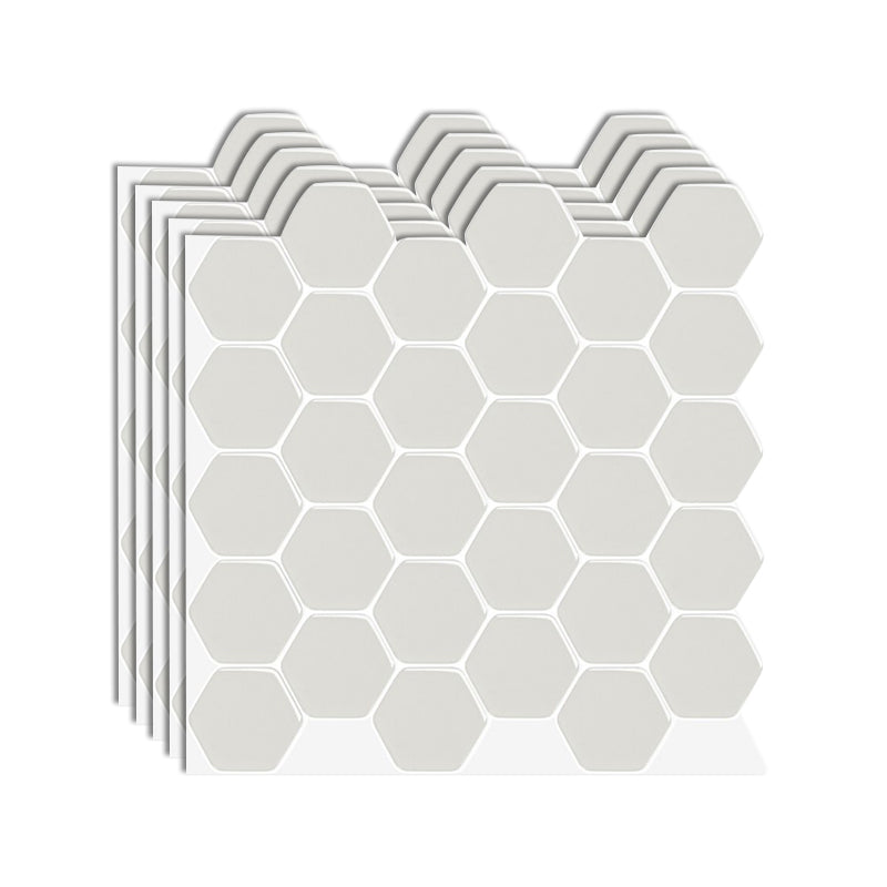 Azulejos adhesivos hexagonales de vinilo resistentes a grasa para cocina