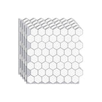 Azulejos adhesivos hexagonales de vinilo resistentes a grasa para cocina