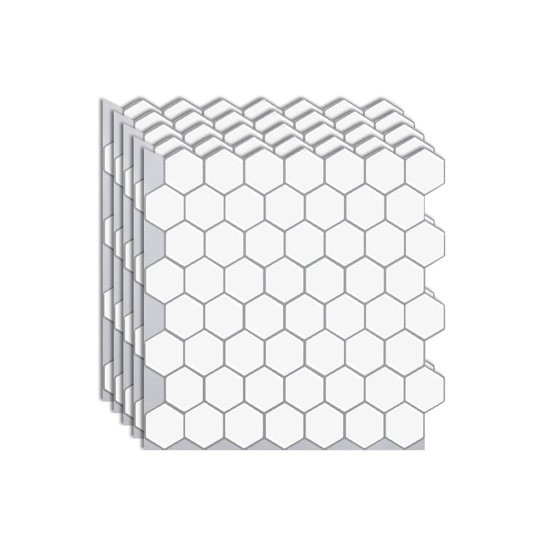 Azulejos adhesivos hexagonales de vinilo resistentes a grasa para cocina
