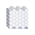 Azulejos adhesivos hexagonales de vinilo resistentes a grasa para cocina