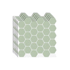 Azulejos adhesivos hexagonales de vinilo resistentes a grasa para cocina