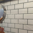 Azulejos adhesivos hexagonales de vinilo resistentes a grasa para cocina