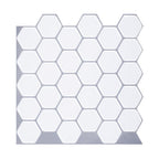 Azulejos adhesivos hexagonales de vinilo resistentes a grasa para cocina