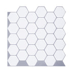 Azulejos adhesivos hexagonales de vinilo resistentes a grasa para cocina