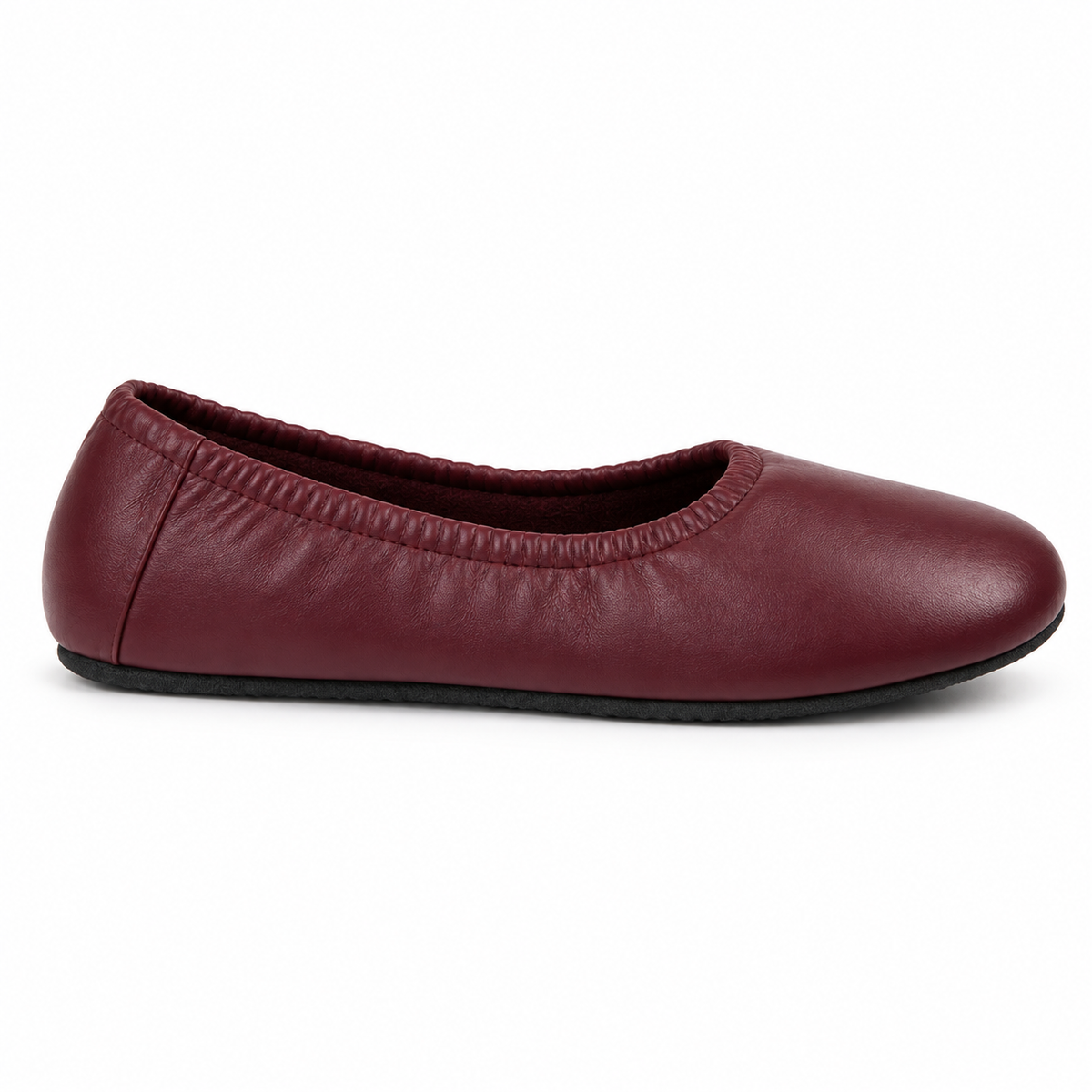 Bailarinas burdeos para mujer sin cordones ORNISHOP