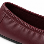 Bailarinas burdeos para mujer sin cordones ORNISHOP