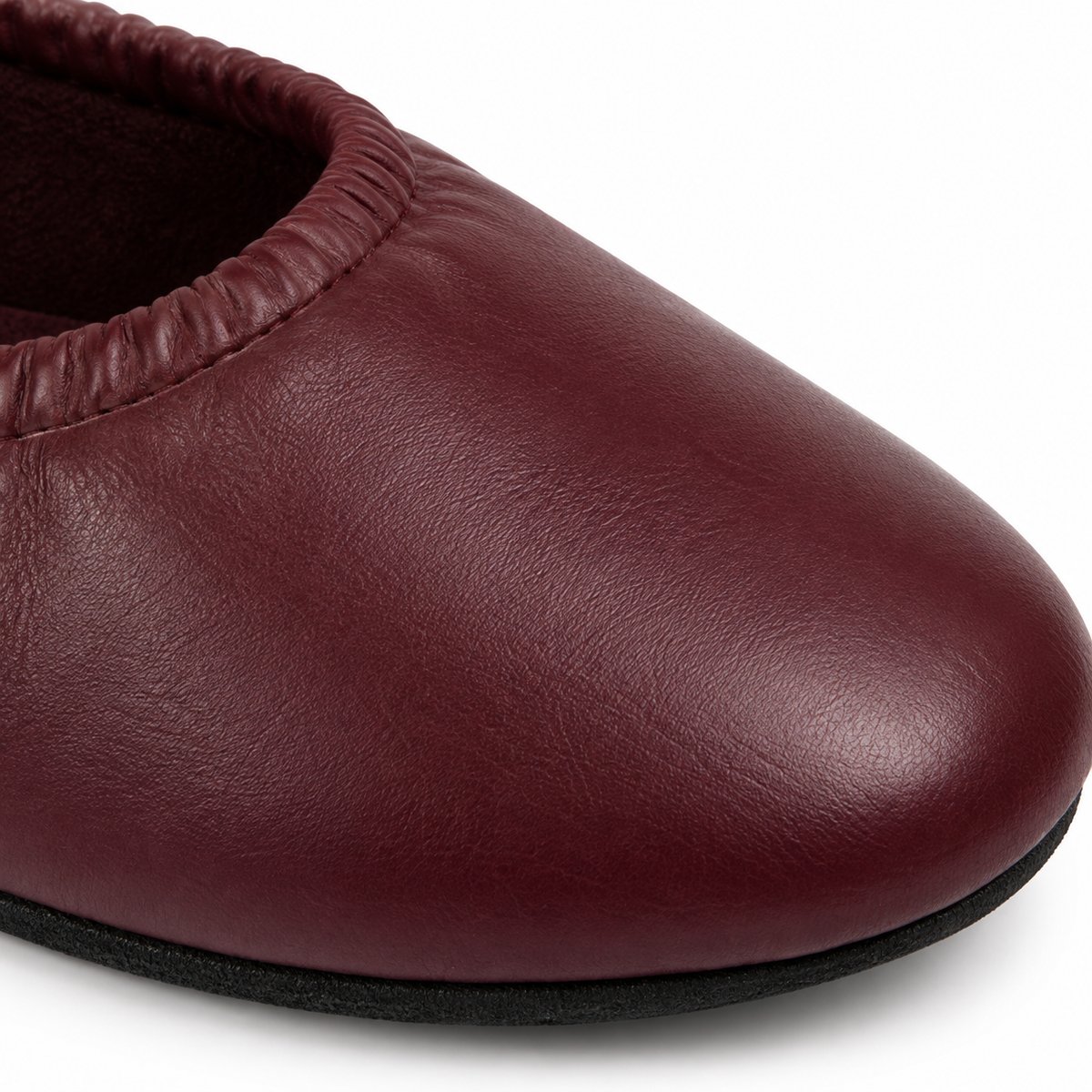 Bailarinas burdeos para mujer sin cordones ORNISHOP