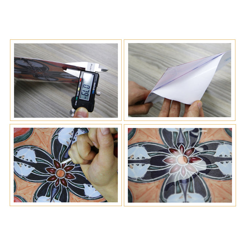 Baldosas de vinilo autoadhesivas PVC multitonales para suelo