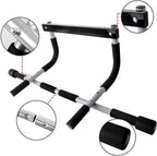 Barra de dominadas para puerta premium con agarre múltiple y construcción de acero reforzado
