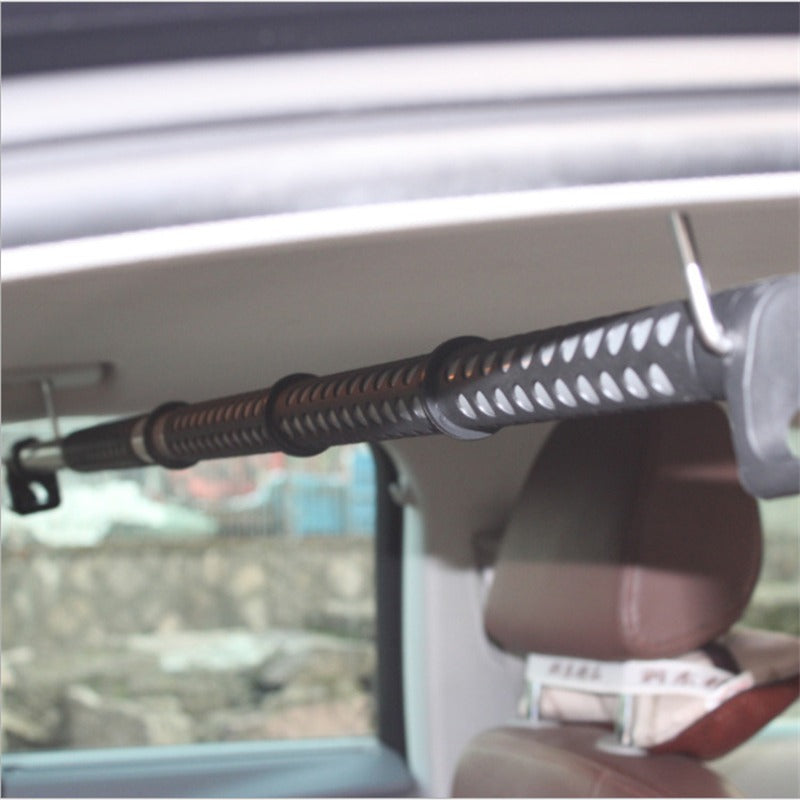 Barra extensible para colgar ropa en el coche, 89–99 cm, capacidad 13,6 kg