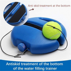 Base de entrenamiento de tenis con pelota y cuerda elástica
