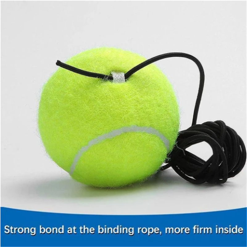 Base de entrenamiento de tenis con pelota y cuerda elástica
