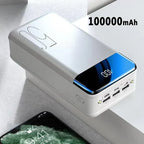 Batería externa de 50.000 mAh con carga rápida para móviles, tablets y portátiles