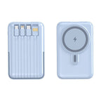 Batería externa de carga rápida 22,5 W, cargador inalámbrico portátil, power bank mini recargable para smartphones