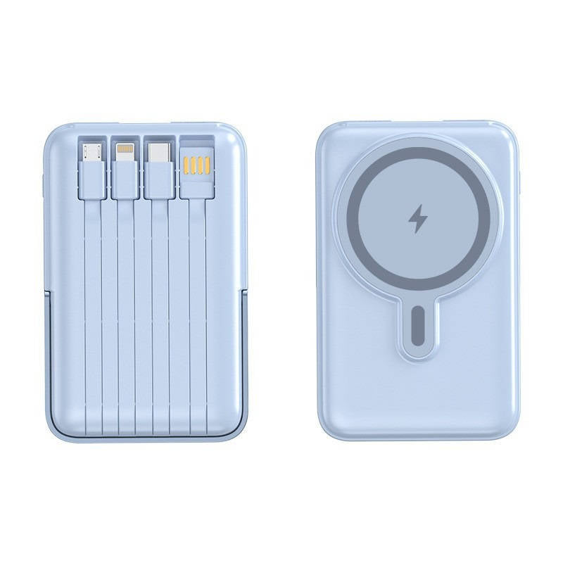 Batería externa de carga rápida 22,5 W, cargador inalámbrico portátil, power bank mini recargable para smartphones