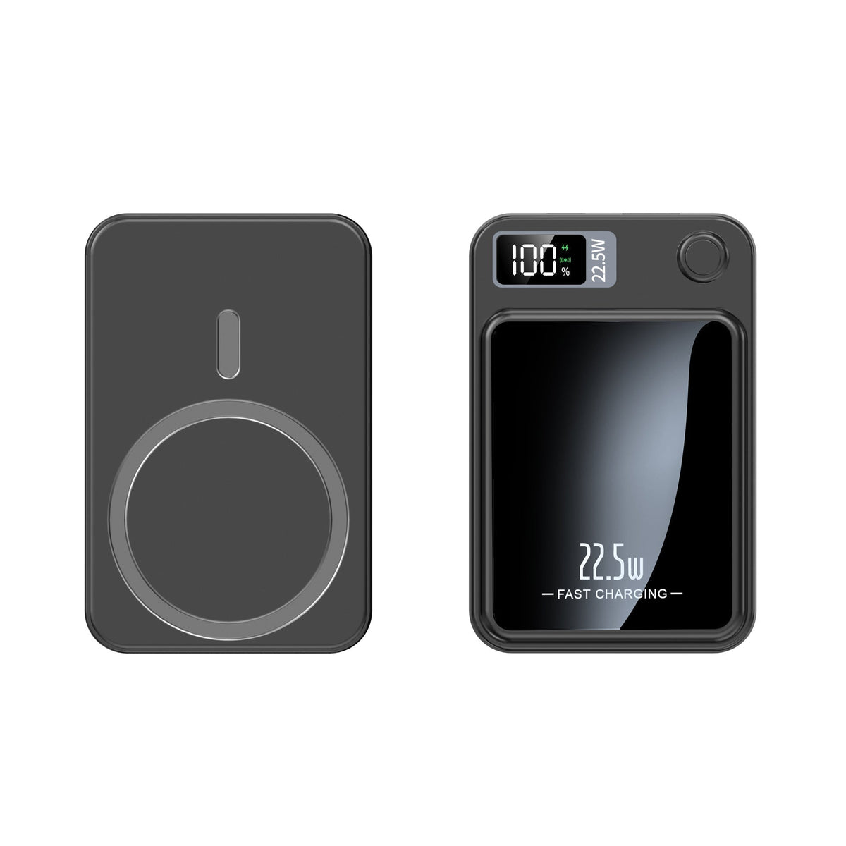 Batería externa magnética, carga inalámbrica de 15 W y carga rápida por cable de 22,5 W, pantalla LED, 10.000 o 20.000 m