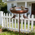 Bebedero elegante para pájaros de jardín con soporte ajustable