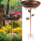 Bebedero elegante para pájaros de jardín con soporte ajustable