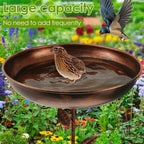 Bebedero elegante para pájaros de jardín con soporte ajustable