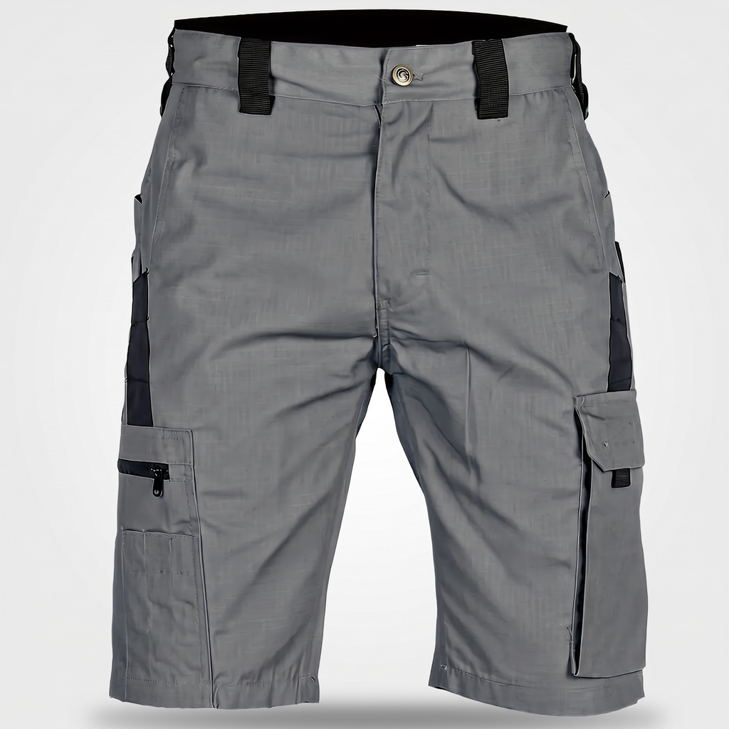 Bermudas cargo para hombre - Bermudas hasta la rodilla - Bermudas de senderismo con bolsillo con cremallera