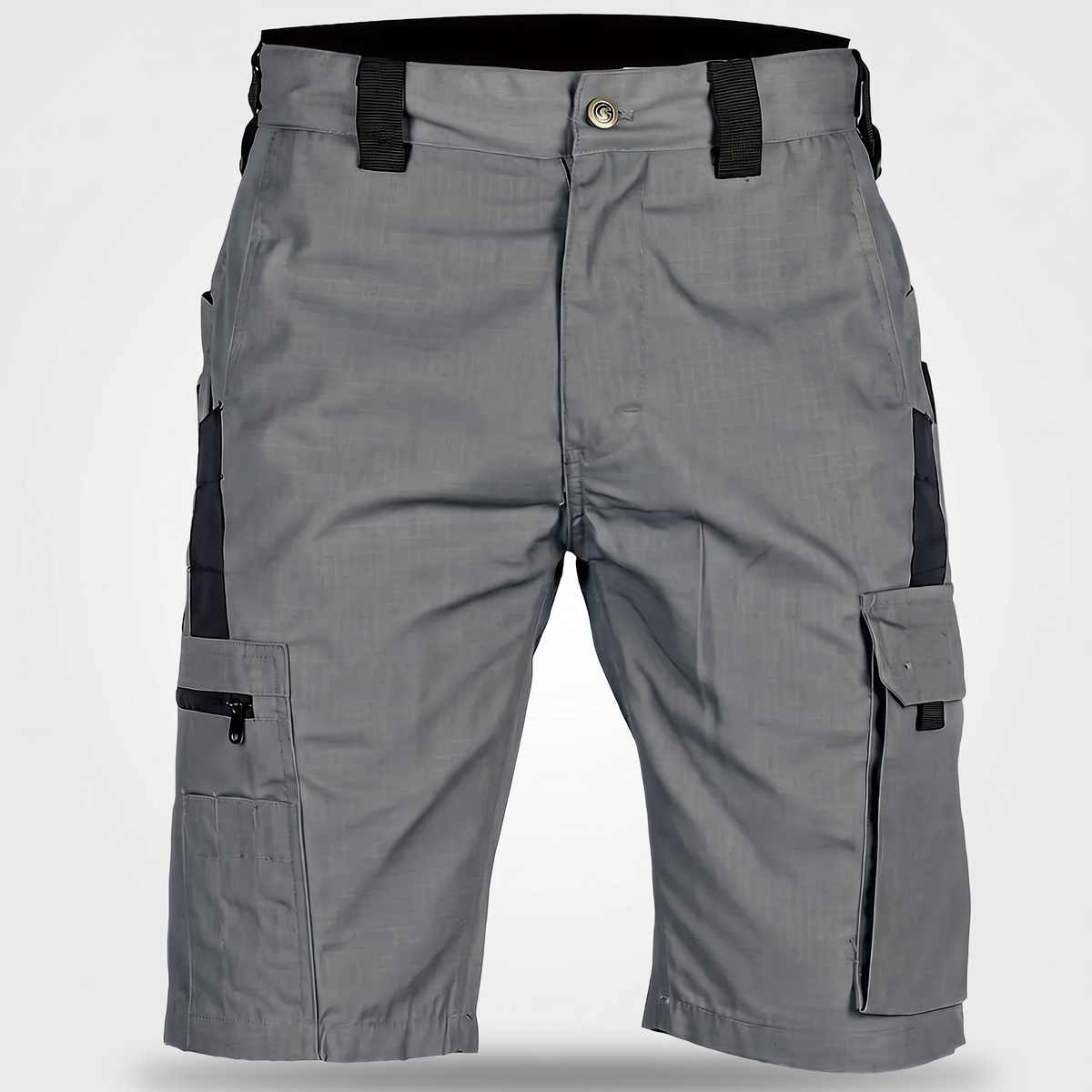 Bermudas cargo para hombre - Bermudas hasta la rodilla - Bermudas de senderismo con bolsillo con cremallera
