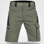 Bermudas cargo para hombre - Bermudas hasta la rodilla - Bermudas de senderismo con bolsillo con cremallera
