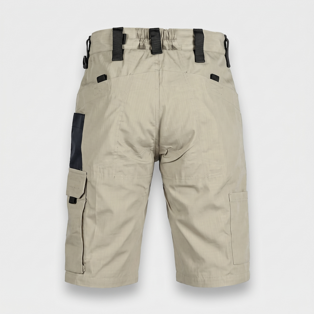 Bermudas cargo para hombre - Bermudas hasta la rodilla - Bermudas de senderismo con bolsillo con cremallera