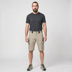 Bermudas cargo para hombre - Bermudas hasta la rodilla - Bermudas de senderismo con bolsillo con cremallera