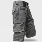 Bermudas cargo para hombre con bolsillos con cremallera