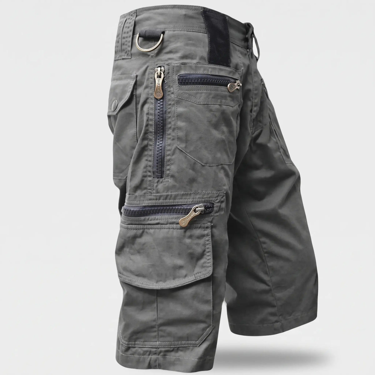 Bermudas cargo para hombre con bolsillos con cremallera