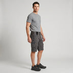 Bermudas cargo para hombre con bolsillos con cremallera