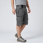 Bermudas cargo para hombre con bolsillos con cremallera