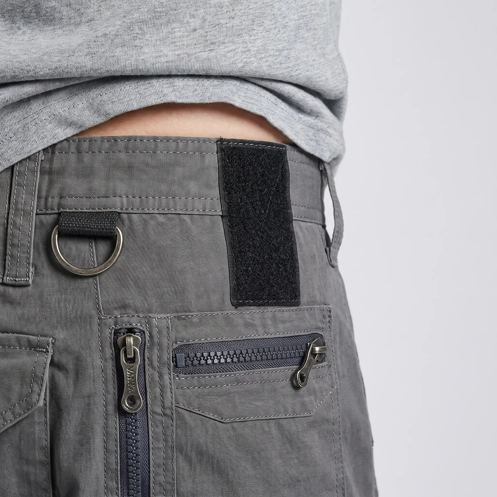 Bermudas cargo para hombre con bolsillos con cremallera