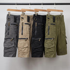 Bermudas cargo para hombre con bolsillos con cremallera