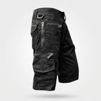 Bermudas cargo para hombre con bolsillos con cremallera