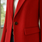 Blazer de mujer, de un botón con solapas y bolsillos de solapa, chaqueta elegante de corte relajado, 6 colores, tallas S