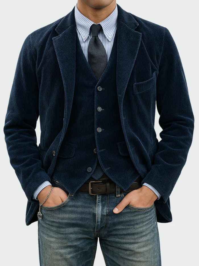 Blazer de pana para hombre