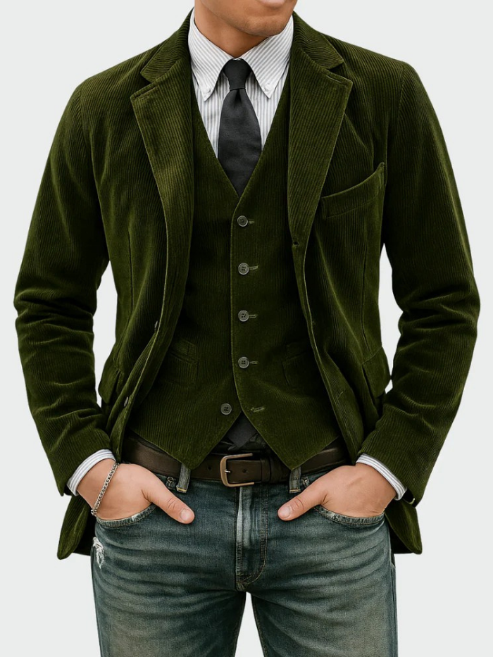 Blazer de pana para hombre