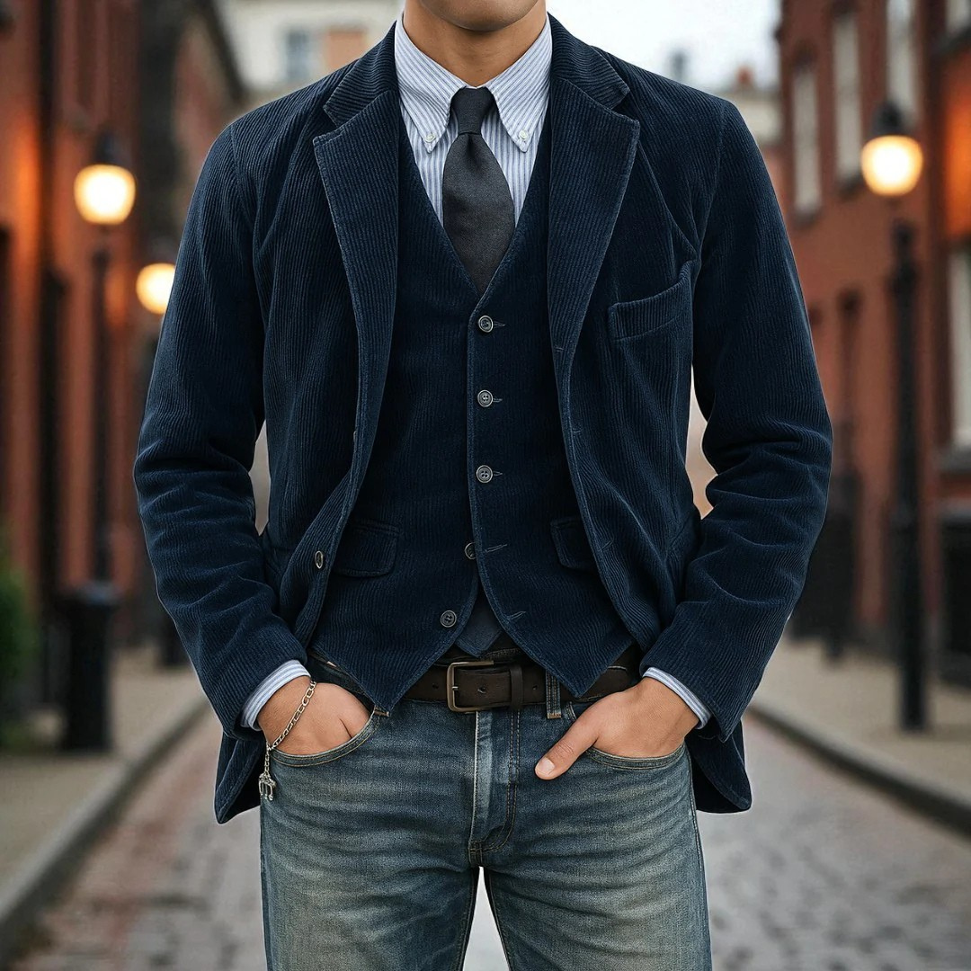 Blazer de pana para hombre