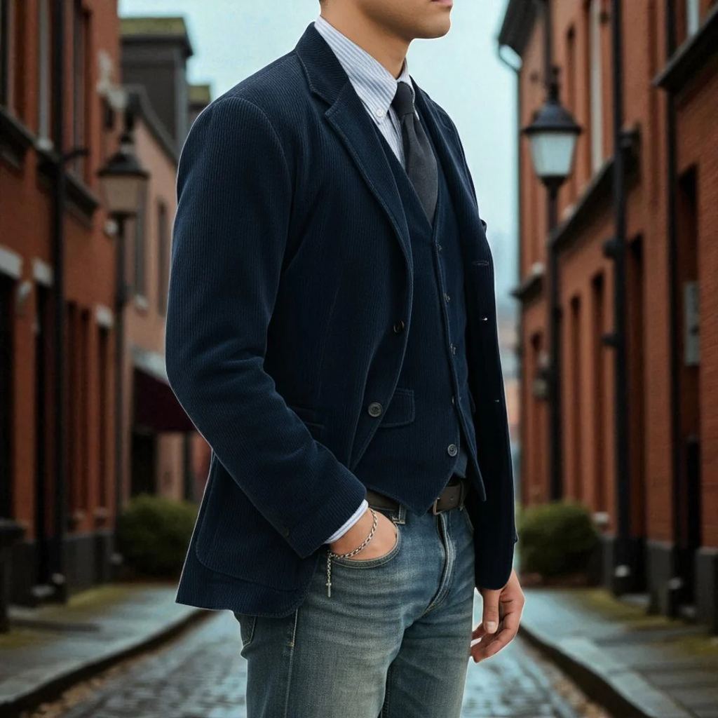 Blazer de pana para hombre