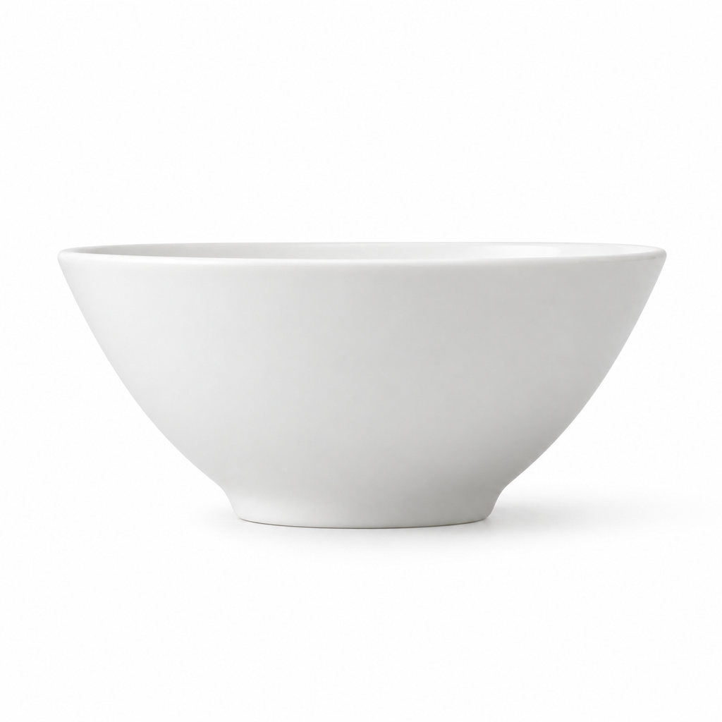 Bol de servir de porcelana blanca 25 cm minimalista